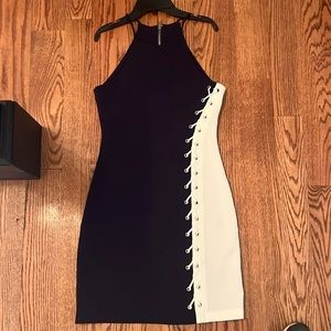 Size small navy and white Parker dress